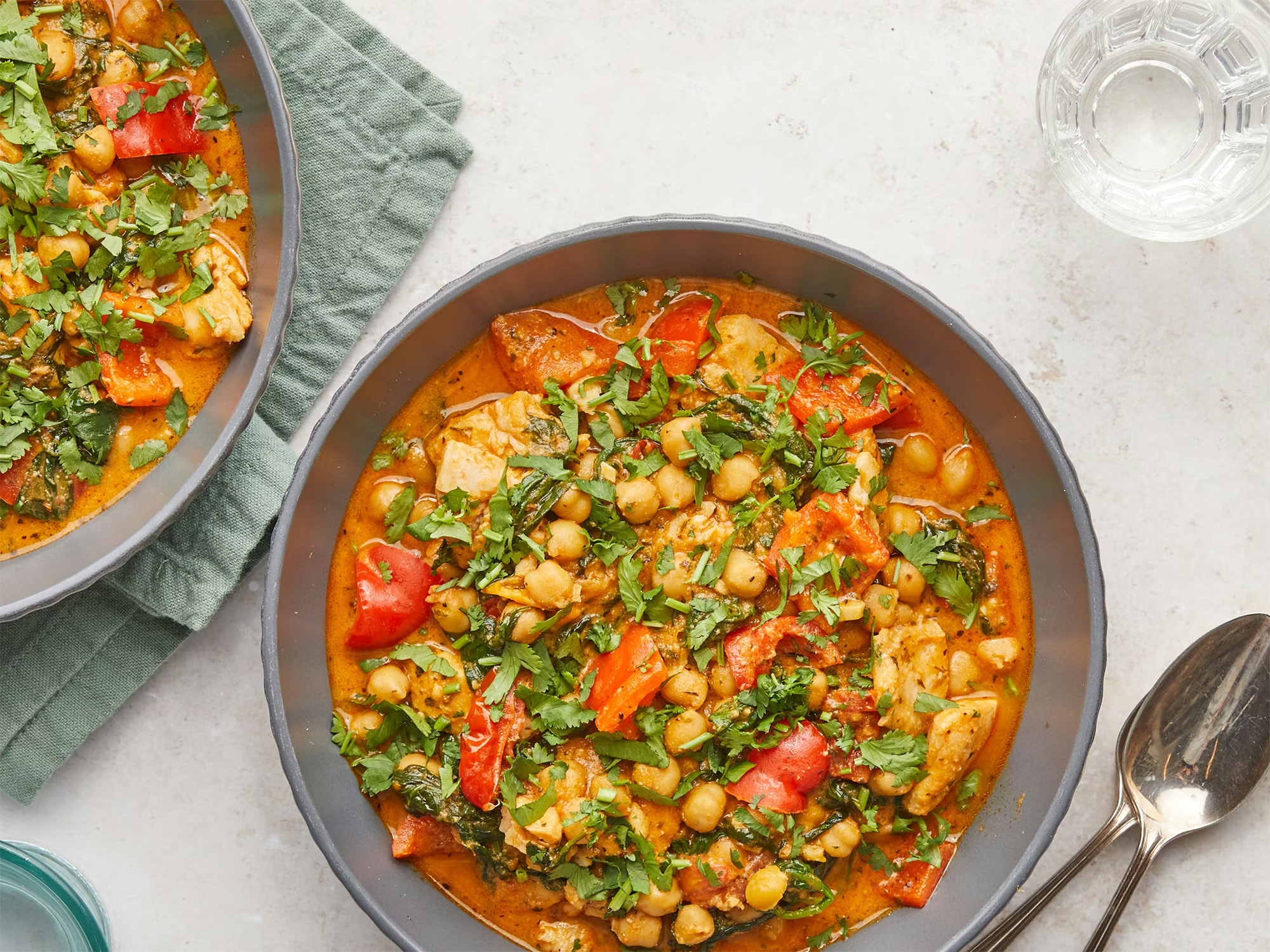 Brazilian-style Basa Stew with Chickpeas & Spinach